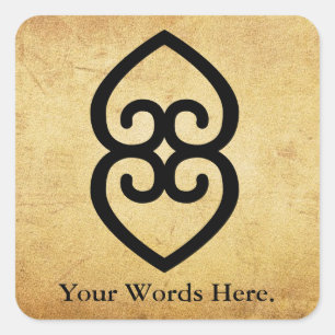 Adesivo Quadrado ASASE YE DURU   Providência e Divindade Terra