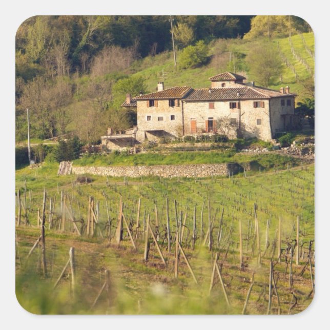 Adesivo Quadrado Aschuito, uma fazenda que aceita convidados. (Frente)