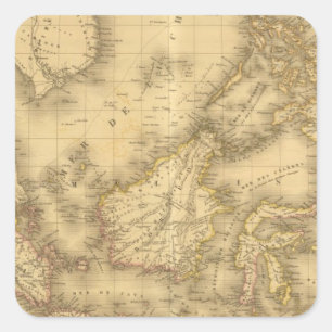 Adesivo Quadrado Ásia 13