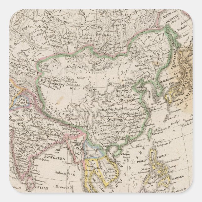 Adesivo Quadrado Ásia 13 (Frente)