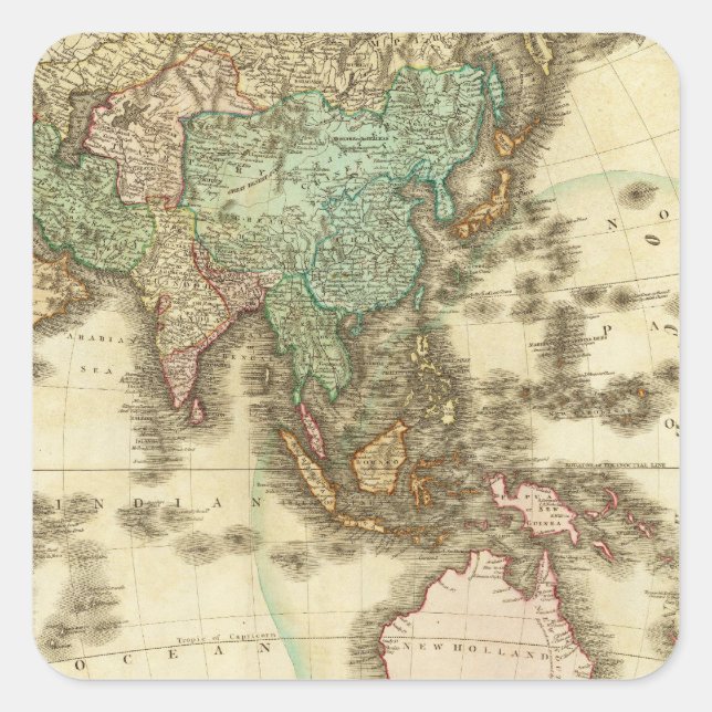 Adesivo Quadrado Ásia 32 (Frente)