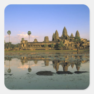 Adesivo Quadrado Ásia, Camboja, Siem Reap. Angkor Wat. 2