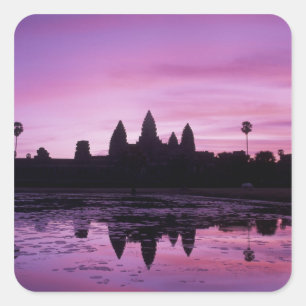 Adesivo Quadrado Ásia, Camboja, Siem Reap, Angkor Wat (s. 12º 2