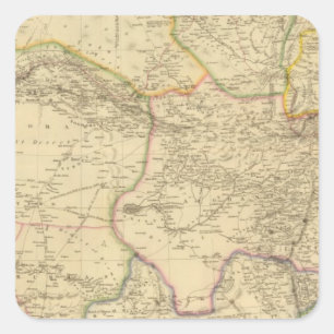 Adesivo Quadrado Ásia central