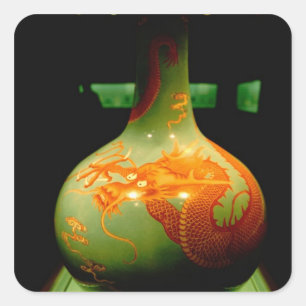 Adesivo Quadrado Ásia, China, Xangai, Museu de Xangai também conhec