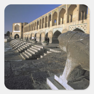 Adesivo Quadrado Ásia, Irã, Isfahan. Ponte Pol-e Khaju.