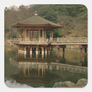 Adesivo Quadrado Ásia, Japão, Nara, Templo em Nara