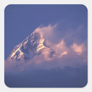 Adesivo Quadrado Ásia, Nepal. Machhapuchhare