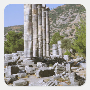Adesivo Quadrado Ásia, Oriente Médio, Turquia, Éfeso. Templo de
