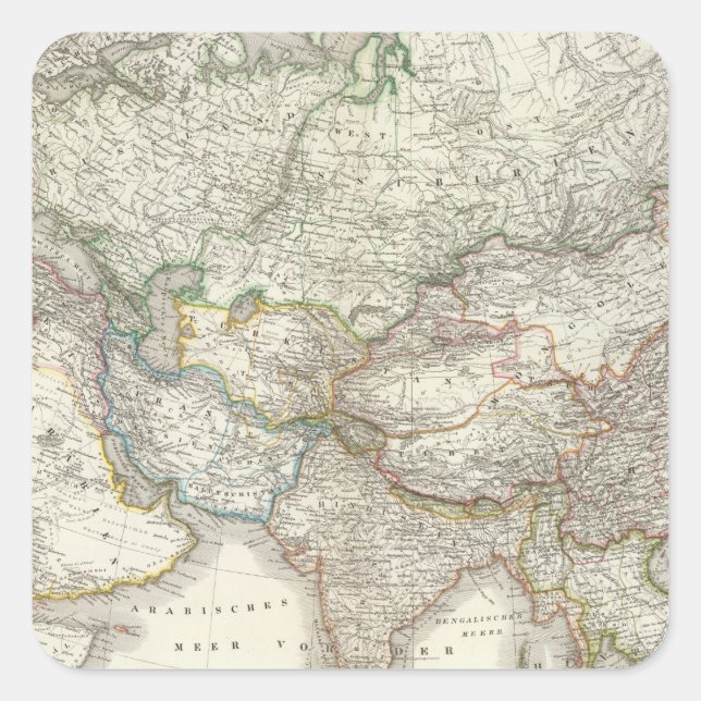 Adesivo Quadrado Asiático - Ásia (Frente)