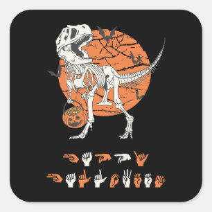 Adesivo Quadrado ASL Happy Halloween III - Festa Bestial