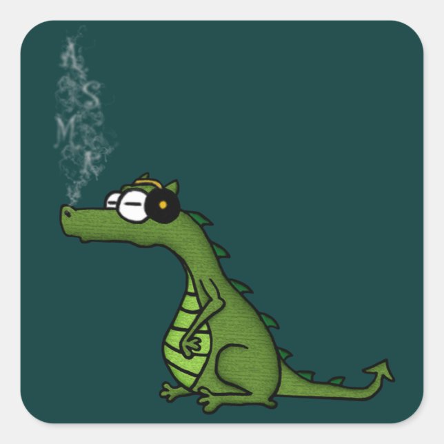 Adesivo Quadrado ASMR Dragon (Frente)