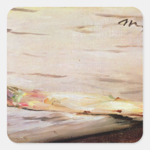 Adesivo Quadrado Aspargo de Manet , 1880