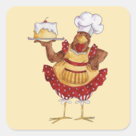 Adesivo Quadrado Assar a Bolo