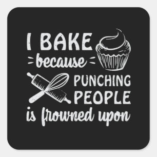 Adesivo Quadrado Assar de padaria Bread Cake Baking Ideia