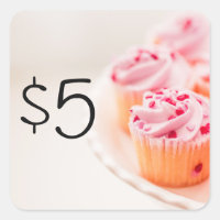 Assar Sale Fundraiser Preço Vinhetas Cupcakes Rosa
