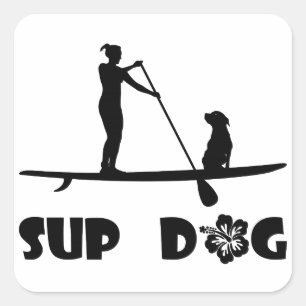 Adesivo Quadrado Assento do cão do SUP