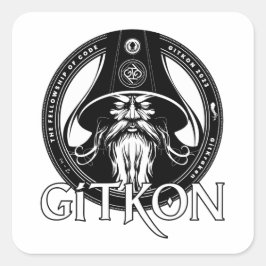Adesivo Quadrado Assistente Sticker | GitKon: A Fellowship of Code