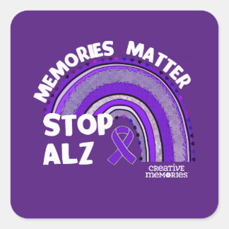 Adesivo Quadrado Associação Alzheimer Longest Day
