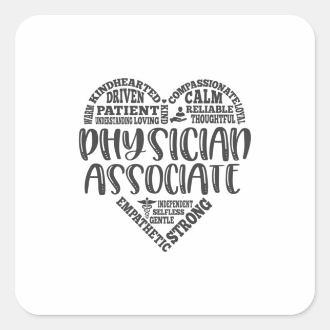 Adesivo Quadrado Associado médico, pai, arte do metrô (Frente)