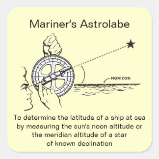 Adesivo Quadrado Astrolabe de Mariner
