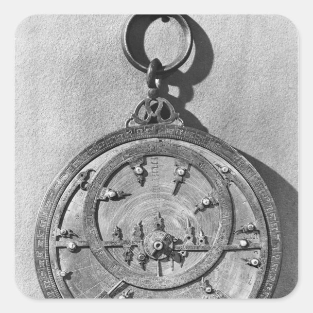 Adesivo Quadrado astrolábio mouro, de Córdova, 1054 (Frente)