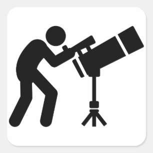 Adesivo Quadrado Astronomia