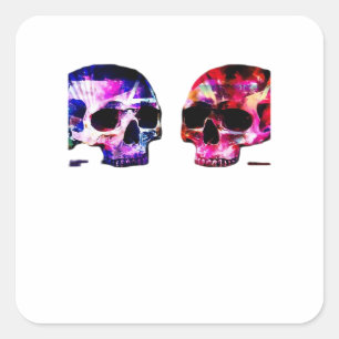 Adesivo Quadrado Até que a Morte Nos Separe Juntos