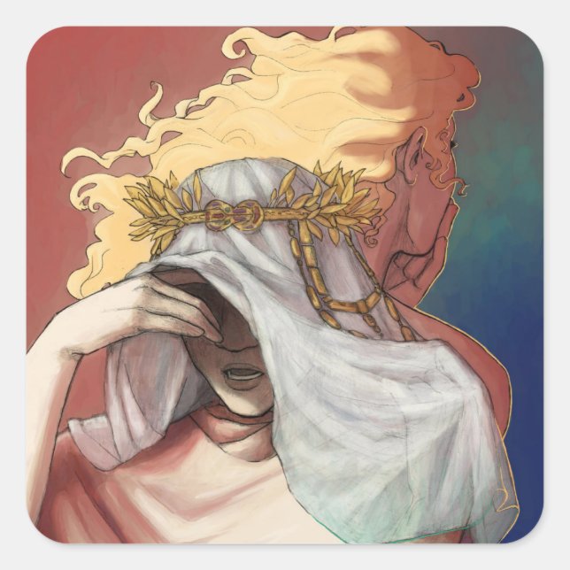 Adesivo Quadrado Até que tenhamos rosto - rual e psíquica (Frente)