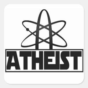 Adesivo Quadrado Ateísmo signo