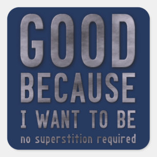 Adesivo Quadrado Ateísta