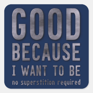 Adesivo Quadrado Ateísta