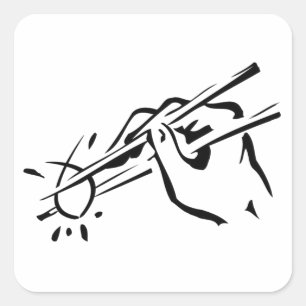 Adesivo Quadrado Ateista Sushi! (ichthys)