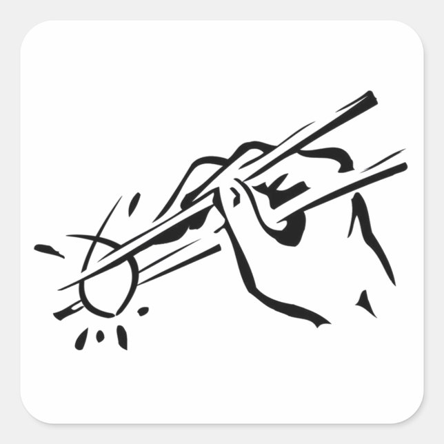 Adesivo Quadrado Ateista Sushi! (ichthys) (Frente)