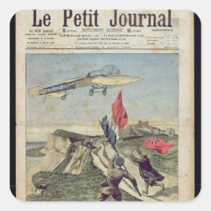 Adesivo Quadrado Aterragem de Louis Bleriot em Dôvar