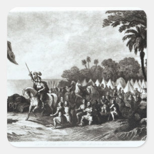 Adesivo Quadrado Aterrissagem na Baía de Tampa