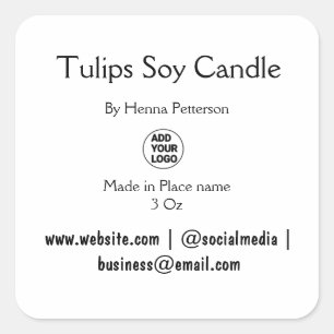 Adesivo Quadrado atividade de adição q r code de vela