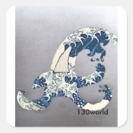 Adesivo Quadrado Atlanta Wave