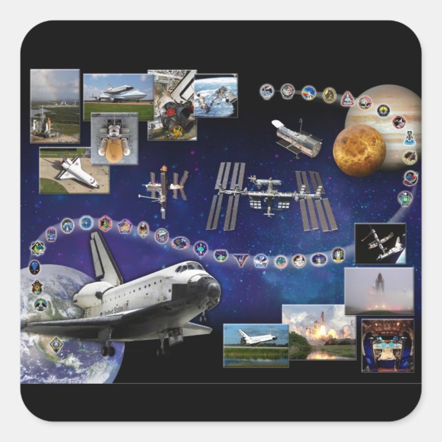 Adesivo Quadrado Atlantis Tribute (Frente)