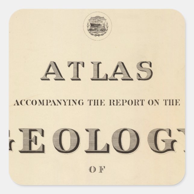 Adesivo Quadrado Atlas de Página de Título (Frente)