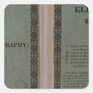 Adesivo Quadrado Atlas que acompanha o epítome de Worcester