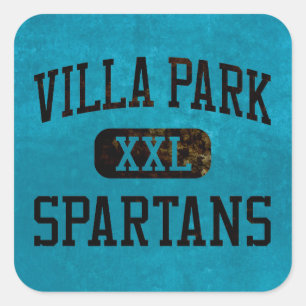 Adesivo Quadrado Atletismo de Villa Park Spartans