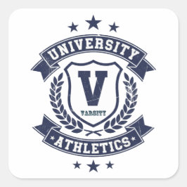 Adesivo Quadrado Atletismo Universitário – Orgulho dos Esportes Uni