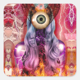 Adesivo Quadrado Atômica