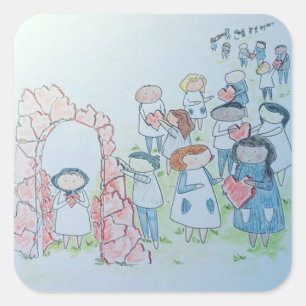 Adesivo Quadrado Atos de bondade