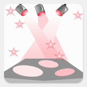 Adesivo Quadrado Atos do canto do drama da mostra do talento de