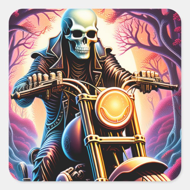 Adesivo Quadrado Atravessando as ramificações intertecedoras (Frente)