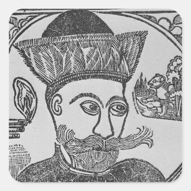 Adesivo Quadrado Attila the Hun (Frente)