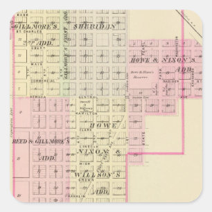 Adesivo Quadrado Auburn, Nebraska