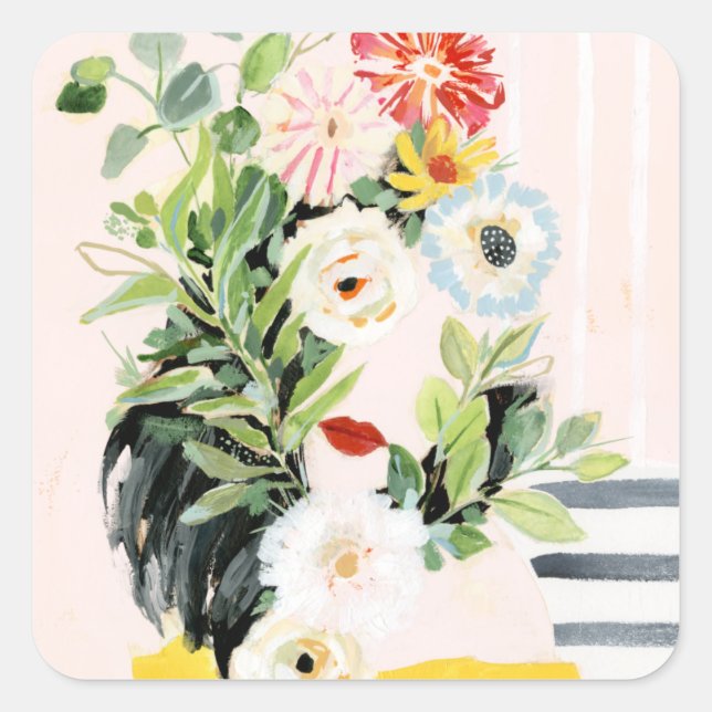 Adesivo Quadrado Aumente seu próprio caminho (Frente)